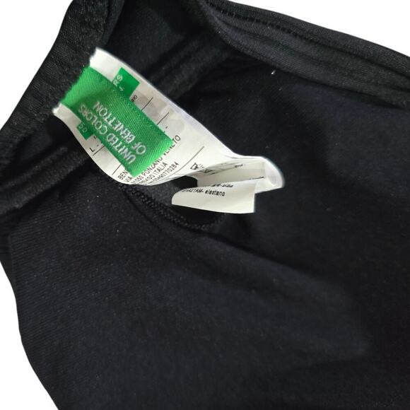 United Colors of Benetton Women’s Black V-Front Tie Back Bikini Top B Cup - Picture 6 of 11